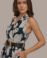 Donna Karan New York Women's Fit and Flare Midi Dress