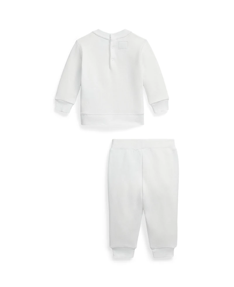 Polo Ralph Lauren Baby Boys' and Girls' Team Usa Fleece Sweatshirt Jogger Pants, 2-Piece Set