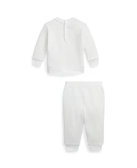 Polo Ralph Lauren Baby Boys' and Girls' Team Usa Fleece Sweatshirt Jogger Pants, 2-Piece Set