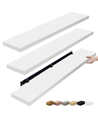 Sorbus 3 Pack 55 Inch Wall Mounted Floating Shelves - for Bathroom, Decor Bedroom, Kitchen, Living Room, Book Storage