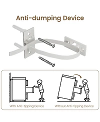 Gaomon Tv Stands for Bedroom, Farmhouse Entertainment Center with Sliding Barn Doors