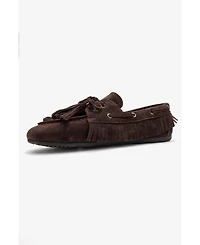 Forever & Always Shoes Women's Fenora Leather Tassel Loafer