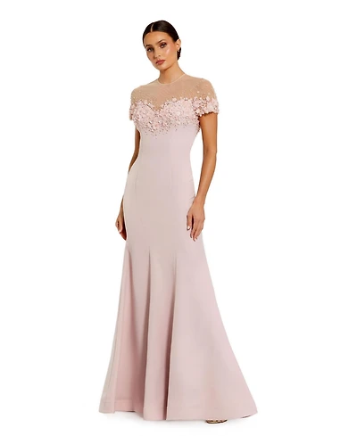 Mac Duggal Women's Mermaid Crepe Gown