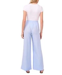 1.state Women's Wide Leg with Drawcord Casual Pants
