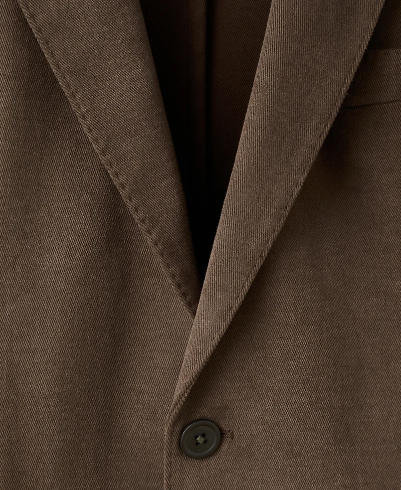 Mango Men's Structured Slim Fit Cotton Blazer