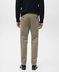 Mango Men's Corduroy Slim-Fit Pants