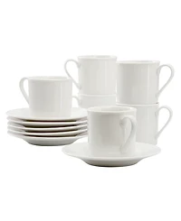 Elama Aspin 12-Pc. Espresso Cup & Saucers, Service For 6