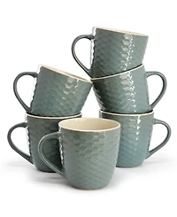 Elama Honeycomb Mugs, Set of 6, Service For 6
