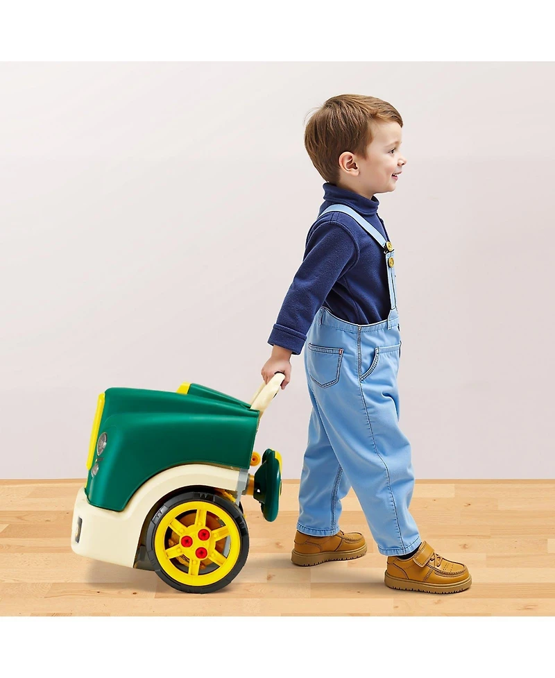 Slickblue Kids Engine Toy with 60 Pieces and Removable Car Repair Parts