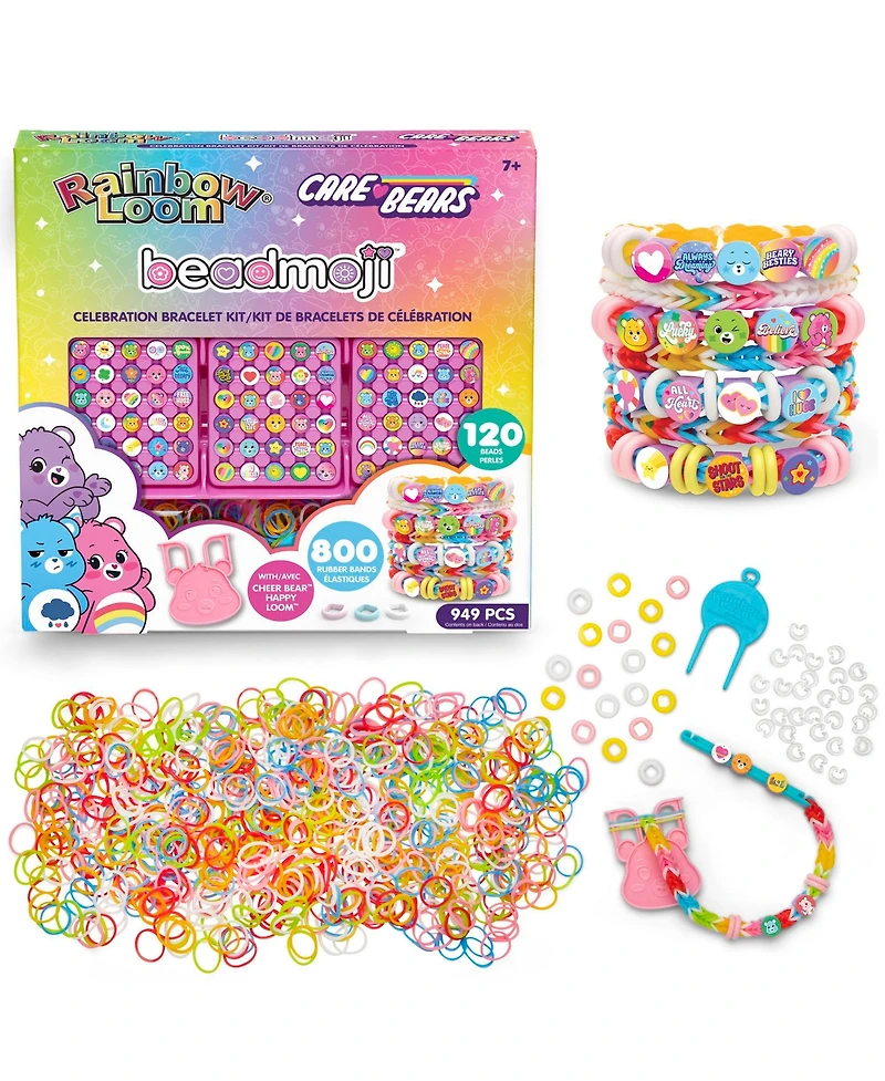 Rainbow Loom Beadmoji:Celebration Bracelet Kit - Care Bears