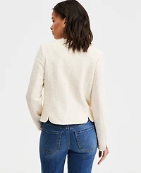 Liverpool Los Angeles Women's Collarless Scalloped Jacket