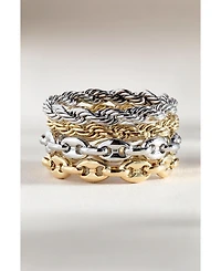 Alex and Ani Frozen French Rope Chain Ring