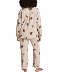 Hunkemoller Women's Jacket Flannel Twill Bear