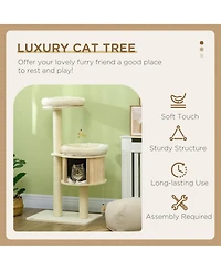 Aostirmotor 3-Level Cat Tree with Sisal Scratching Posts