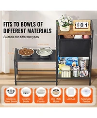 Cozito Elevated Pet Feeding Station with Storage & Organizer