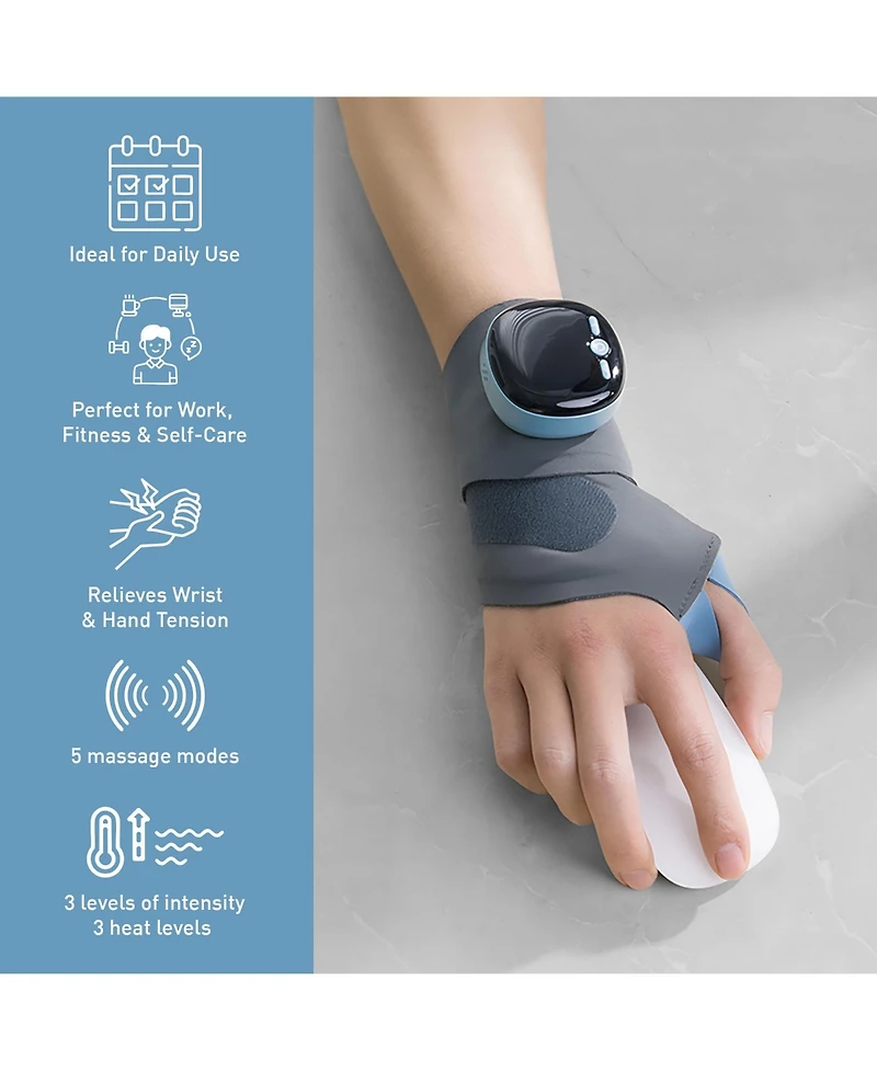 Pursonic Electric Massager Wrist Guard & Ems Abdominal Muscle Toner – Relaxation and Strength Bundle