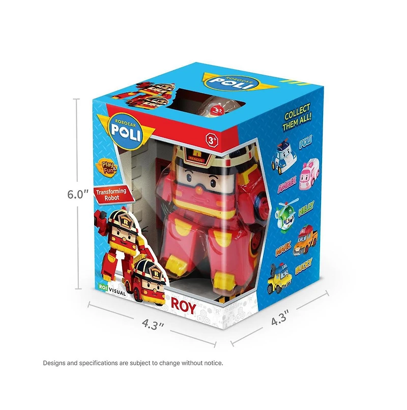 Robocar Poli 4" Transforming Robot Fire Truck