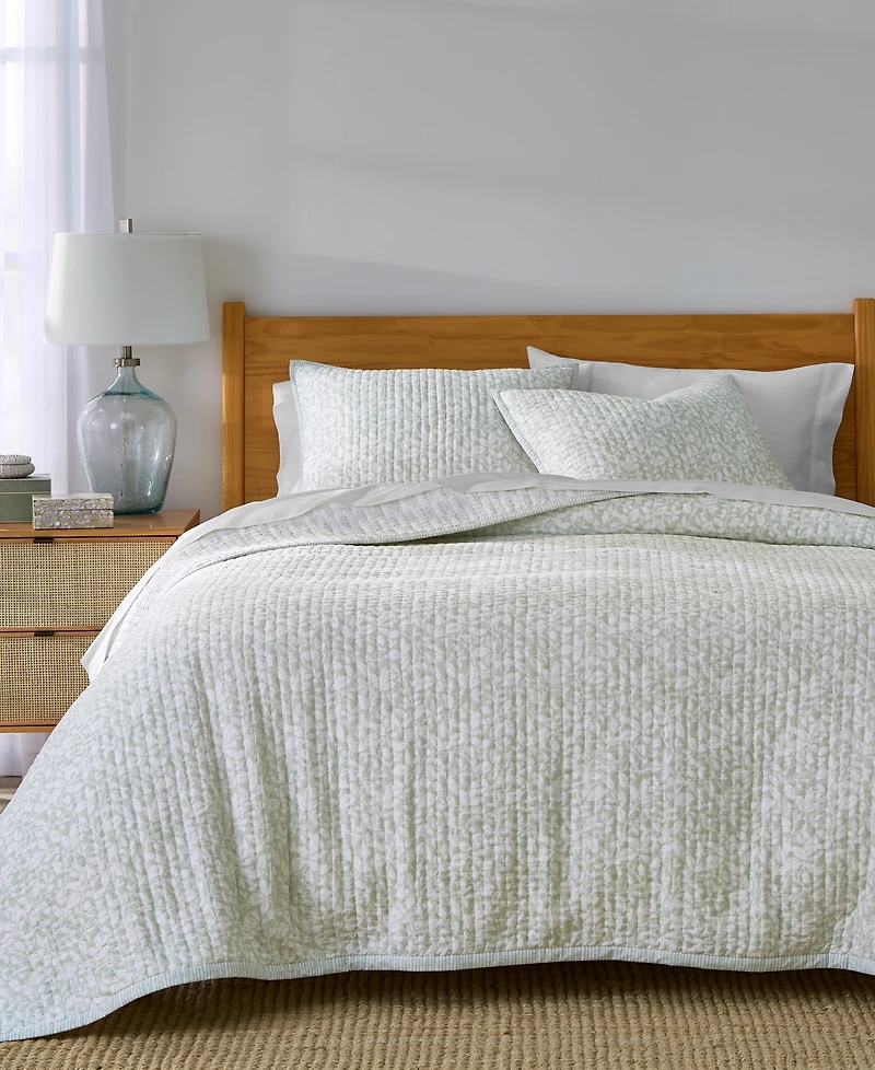Charter Club Leaf Silhouette 3-Pc. Quilt Set, Full/Queen, Exclusively at Macy's