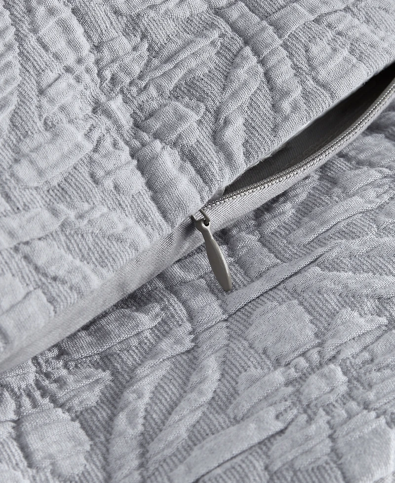Charter Club Lattice Medallion Gray -Pc. Duvet Cover Set