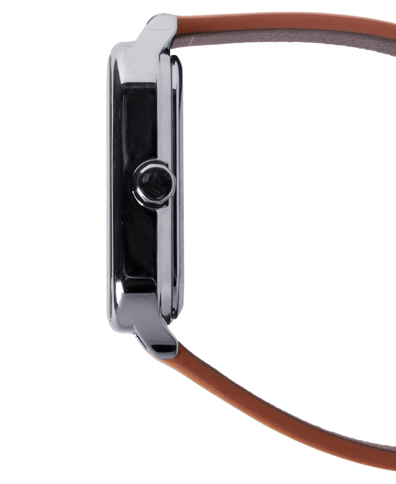 Casio Men's Japanese Quartz Brown Leather Watch 34mm