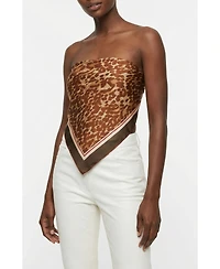 Jessie Zhao New York Leopard Allure Double Sided Silk Scarf