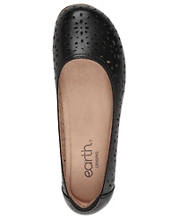 Earth Women's Bentlee Cutout Leather Slip-On Ballet Flats