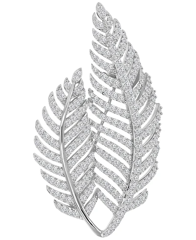 Macy's Cubic Zirconia Palm Branch Pin Brooch