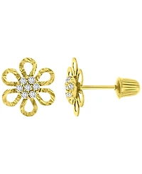Macy's Diamond Cut Flower Stud Earrings