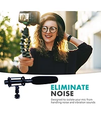 Movo SMM1 Camera Shoe Shockmount for Shotgun Microphones 19-25mm in Diameter