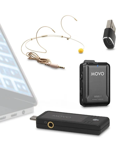 Movo Wmx-1-uh Usb-c Wireless Headset Microphone