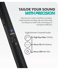 Movo X3-ii 11-inch Xlr Supercardioid Shotgun Condenser Microphone for Camera