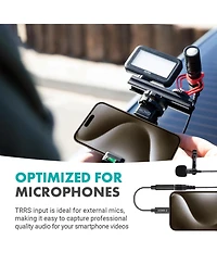 Movo Female 3.5mm Trrs Microphone Adapter Cable to Usb-c Connector Dongle