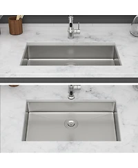 flynama 30x18x5.5inch Ada Compliant Kitchen Sink Undermount Stainless Steel Single Bowl 16 Gauge