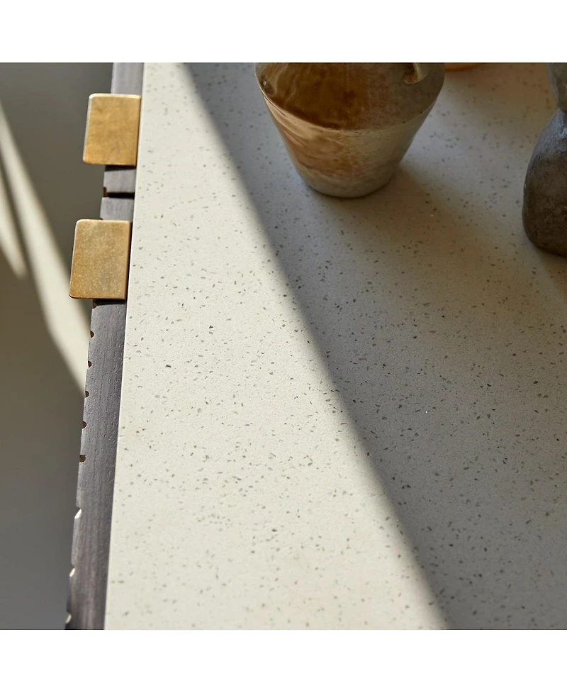 Tikamoon Bilal solid mango and terrazzo Sideboard 180 cm