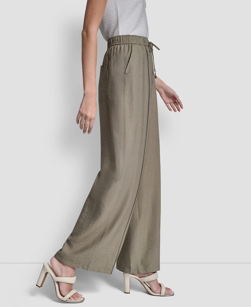 Dkny Women's Seam Crinkle Pull-On Pants