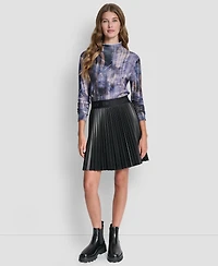 Dkny Women's Pleated Mini Skirt