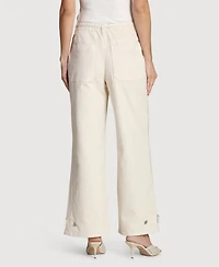 Avec Les Filles Women's Patchwork Wide Leg Jeans