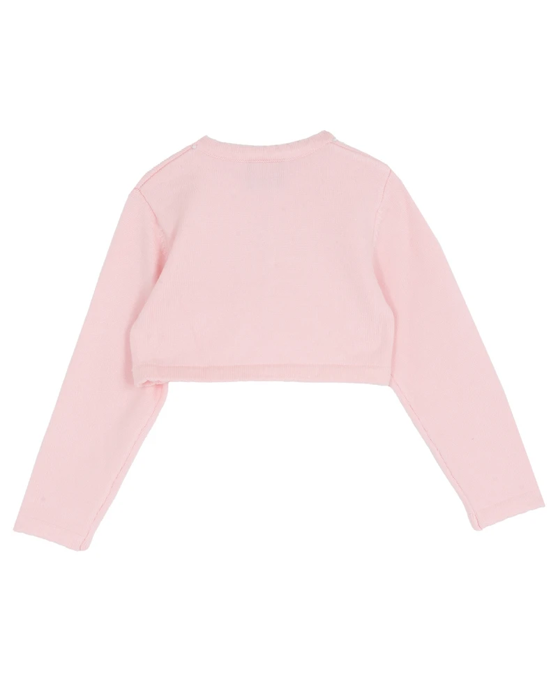 Rare Editions 2T-6X Long-Sleeve Stretch Knit Cardigan