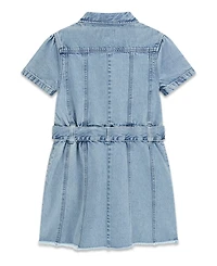 Guess Girls' 7-16 Short-Sleeve Denim Dress