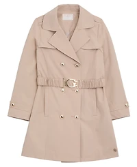 Guess Big Girls Canvas "G" Buckle Trench Coat