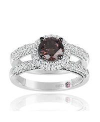 Suzy Levian New York Sterling Silver Cubic Zirconia Ring