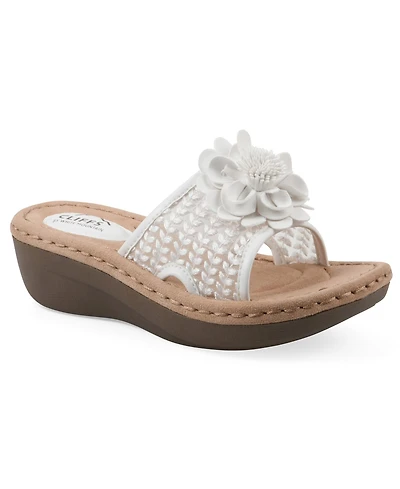 Cliffs by White Mountain Women's Chill 2 Wedge Sandals