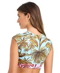 Bleu by Rod Beattie Women's Deep V-Neck Bikini Top