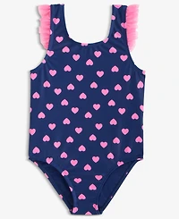 Epic Threads Toddler Girls' 2T-5T Heart-Print Ruffled One-Piece Swimsuit, Macy's Exclusive