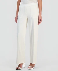 Anne Klein Women's Pull-On Mid-Rise Wide-Pants