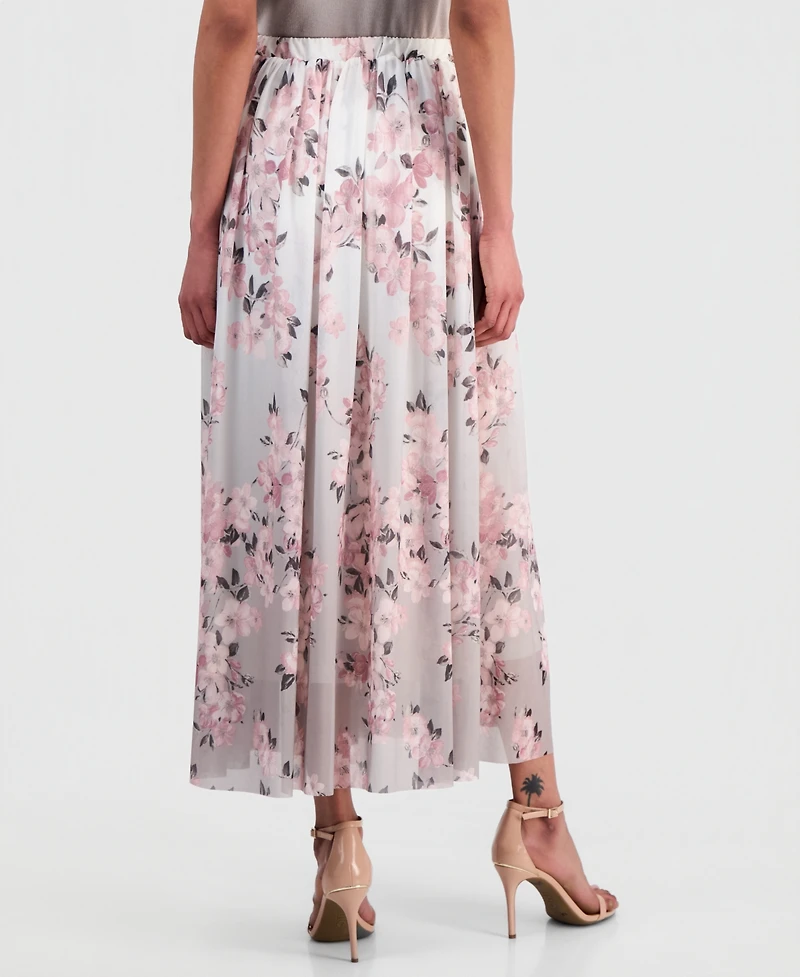 Anne Klein Women's Pull-On Floral Maxi Skirt