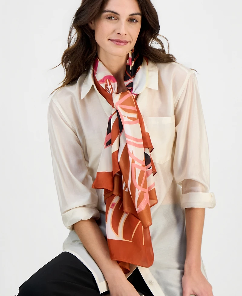 I.n.c. International Concepts Tropical Oversized Square Scarf, Macy's Exclusive