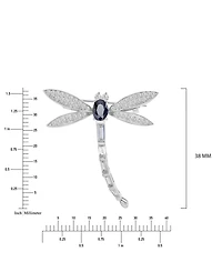 Macy's Cubic Zirconia Dragonfly Pin Brooch