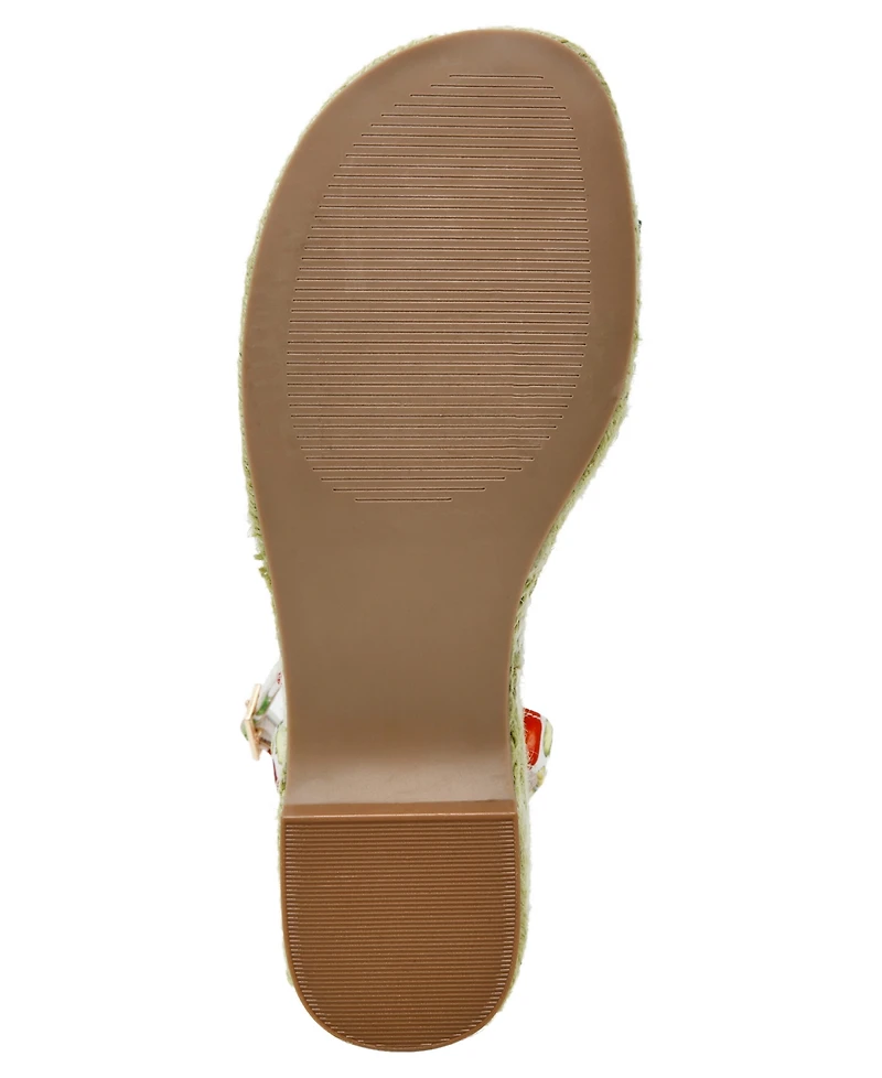 Betsey Johnson Women's Bobbie Round Toe Wedge Sandals