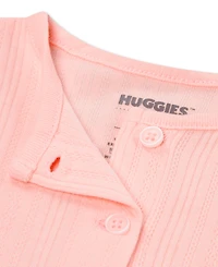 Huggies Baby Girls' Round Neck Cardigan, Dress and Bloomers, 3-Piece Set